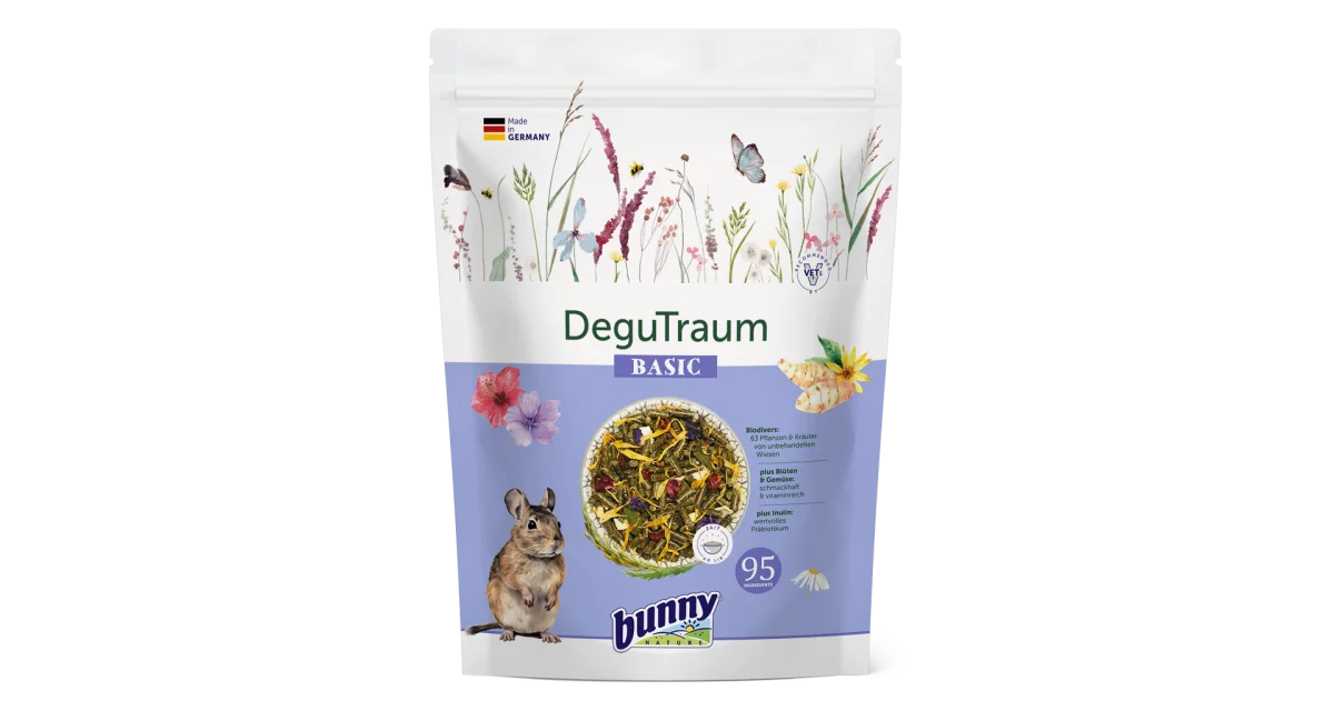 Bunny Nature krmivo pro osmáky degu - basic 3,2 kg