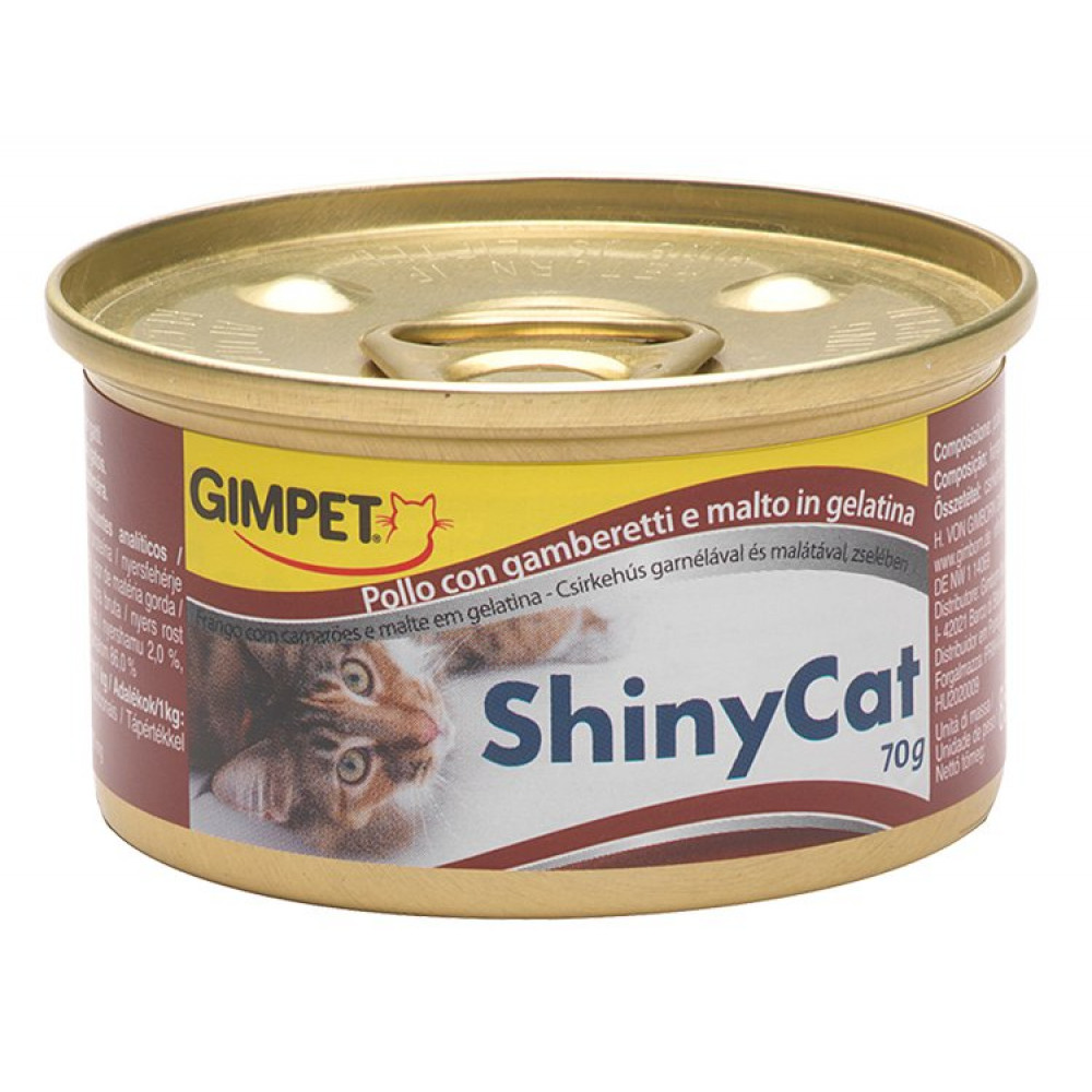 Gimpet ShinyCat kuře & krevety maltoza 70 g
