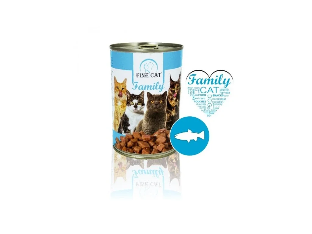 Fine Cat FINE CAT Family konzerva pro kočky s RYBOU 415g