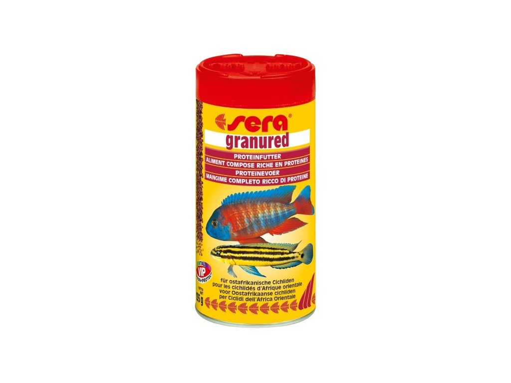SERA Sera základní krmivo pro dravé cichlidy Granured 250ml