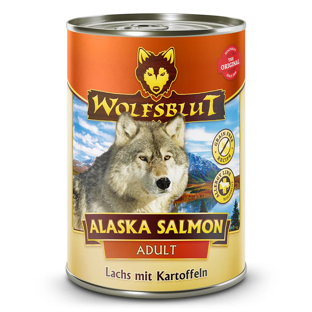 Wolfsblut Dog Adult Alaska Salmon konz. 395g