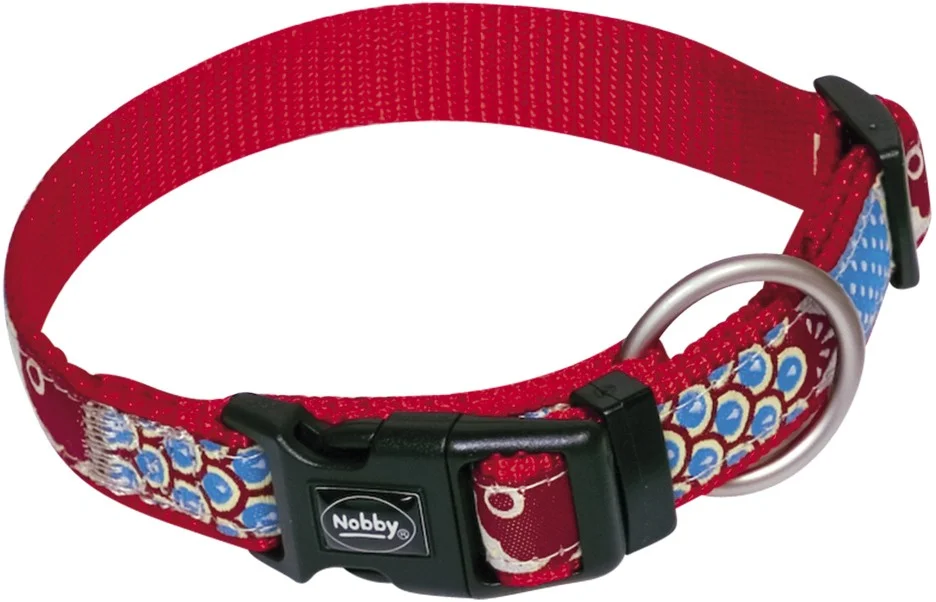 Nobby STYLE obojek nylon červený S-M 30-45cm