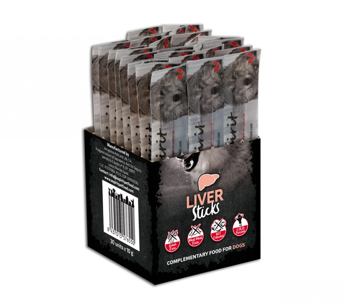 Alpha Spirit Dog Liver Sticks 30 ks