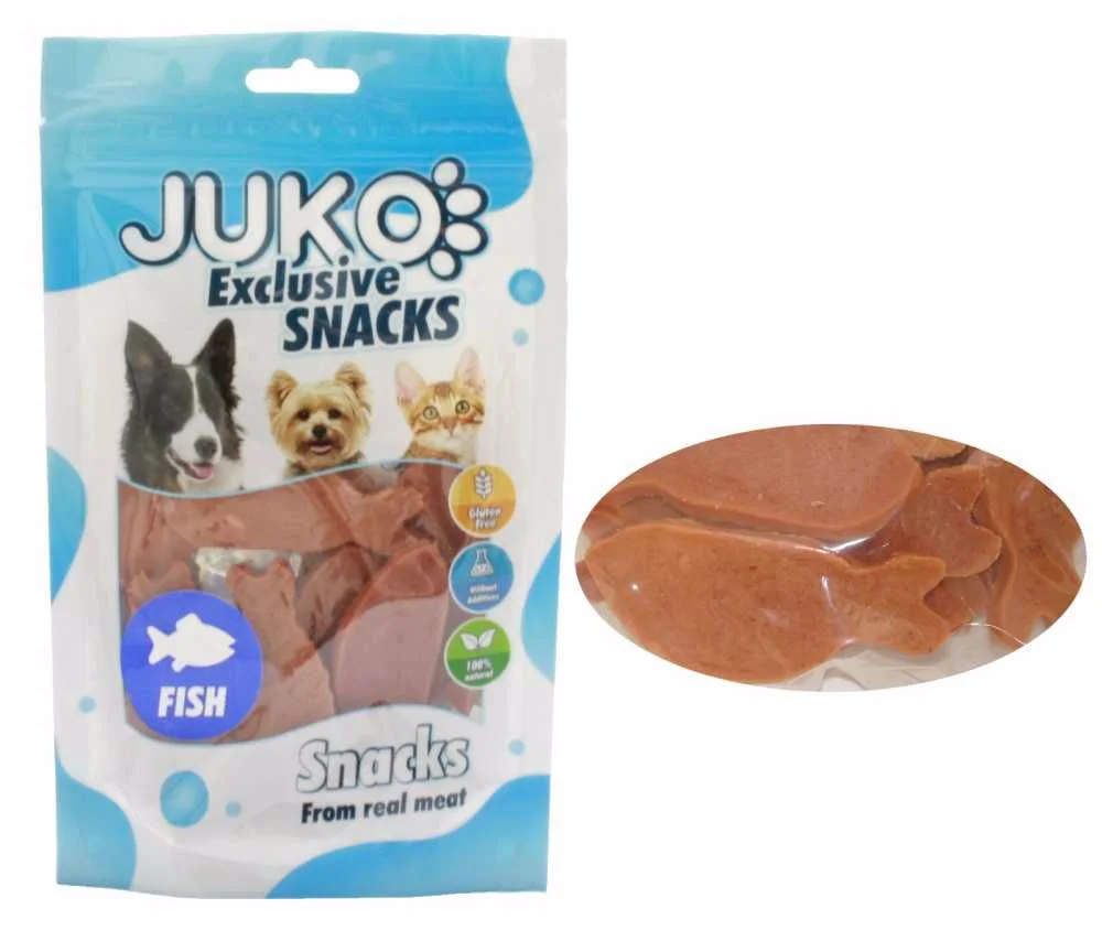 JUKO Snacks Salmon in fish shape 70 g