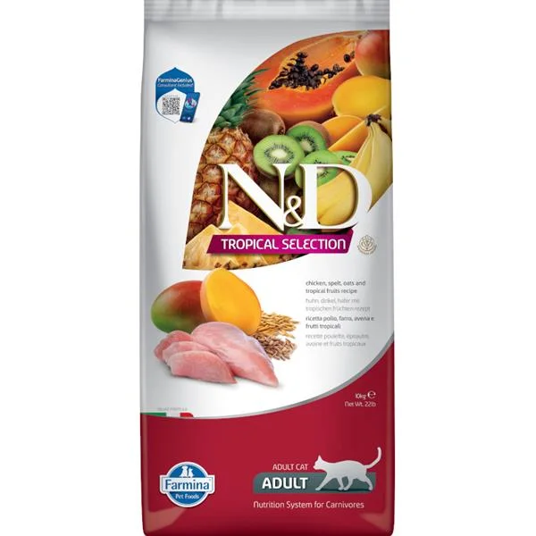N&D TROPICAL SELECTION CAT Adult Chicken 10kg 