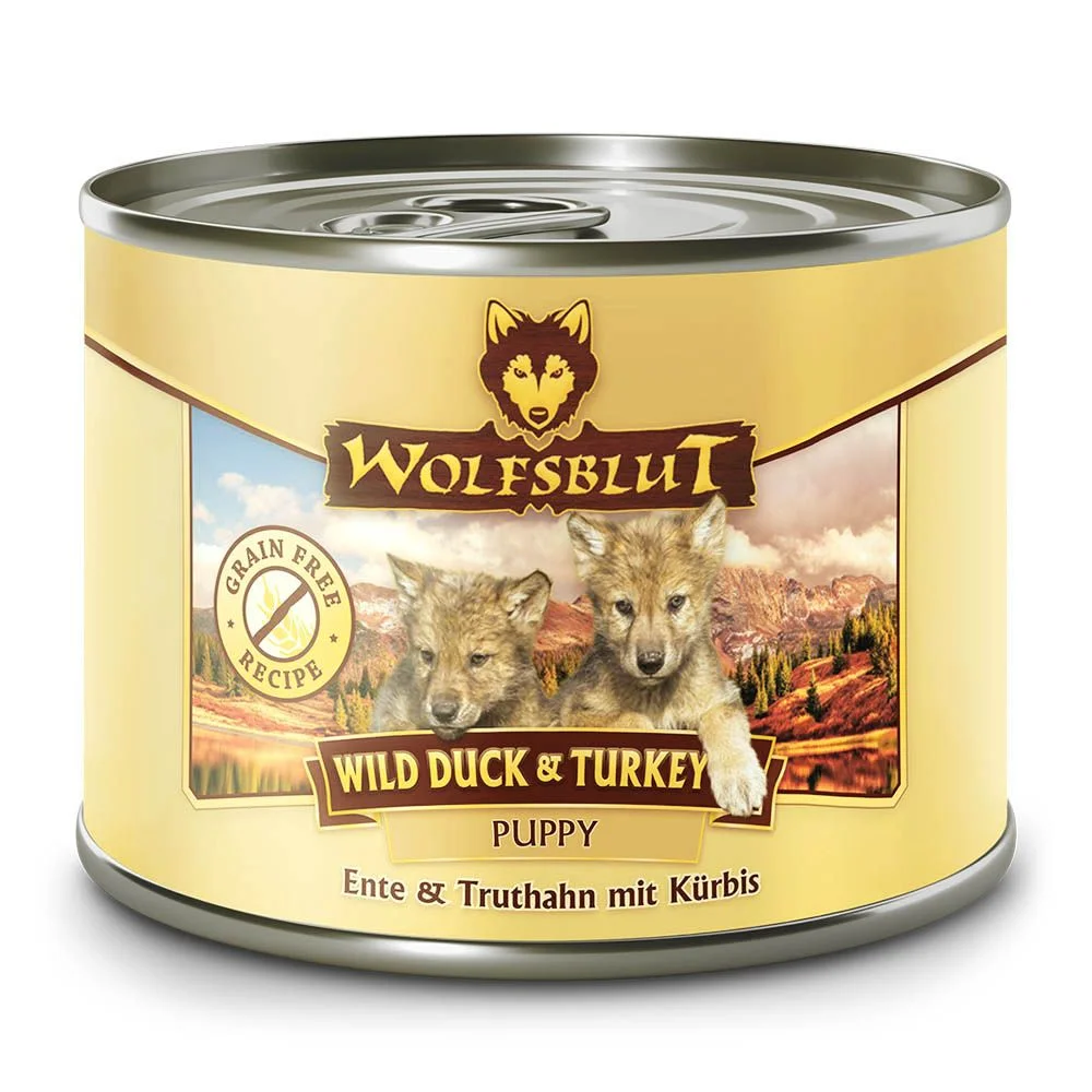 Wolfsblut Dog Puppy Wild Duck&Turkey konz.  200g