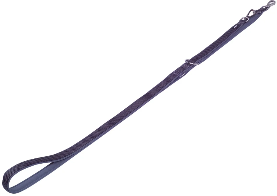 Nobby CLASSIC PRENO ROYAL vodítko neoprén tmavě šedá M-L 200cm