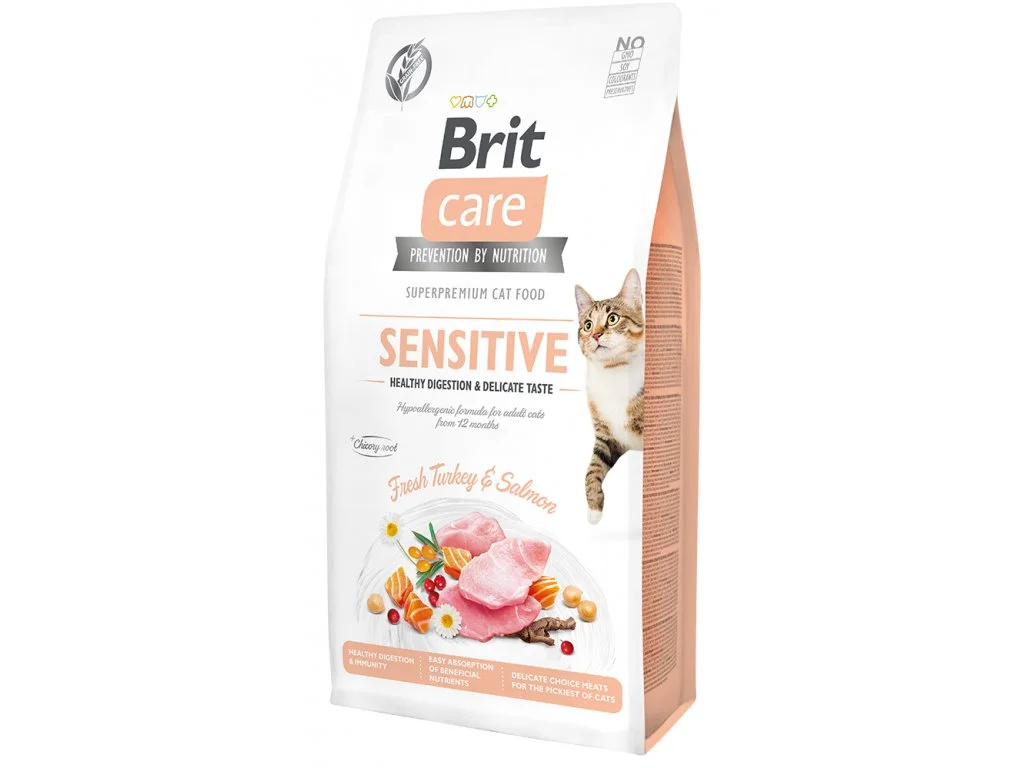 Brit Care Cat GF Sensit. Heal.Digest&Delic.Taste 7 kg