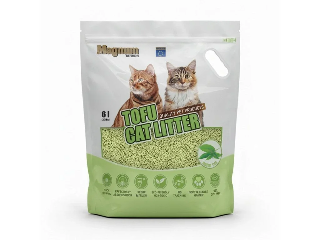 Magnum TOFU cat litter GREEN TEA Balení: 2,5 kg
