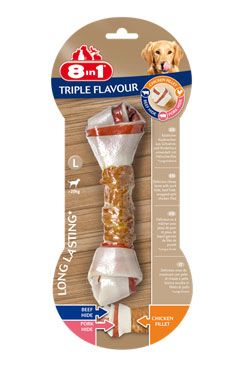 Kosti žvýkací 8in1 Triple Flavour L 1 ks