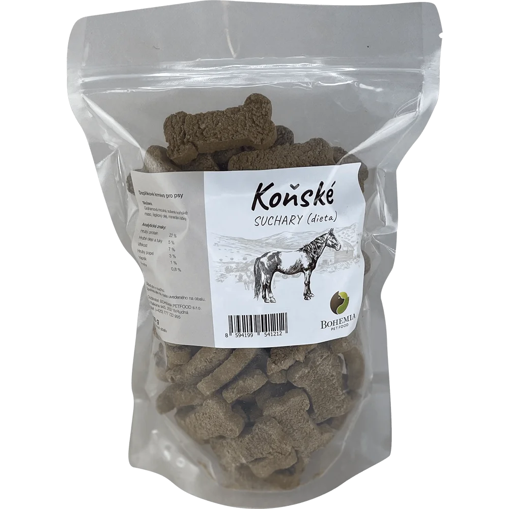 Bohemia Pet Food BOHEMIA Koňské suchary 750g - EXP 9/2025