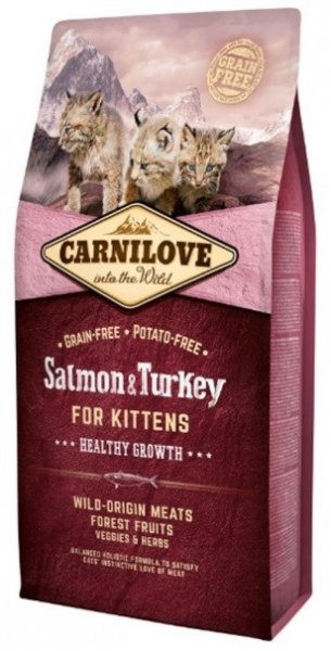 Carnilove Cat Salmon & Turkey for Kittens  6 kg