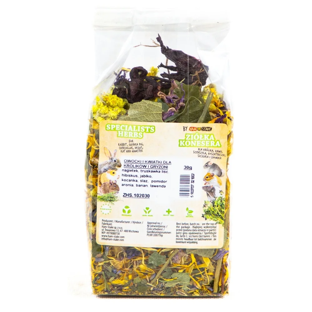 Ham-Stake Ovoce a květiny pro králíky a hlodavce 30g