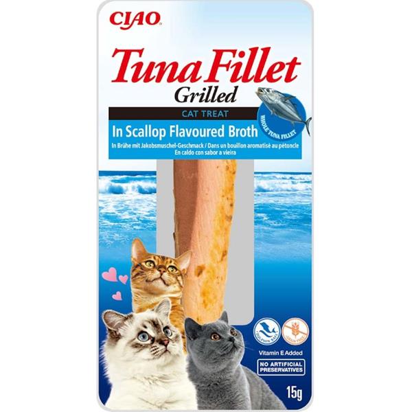 Churu Cat Tuna Fillet in Scallop Flavoured Broth 15g