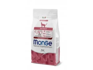 MONGE Cat Monoprotein Adult STERILISED Hovězí 38/11,5 1,5kg