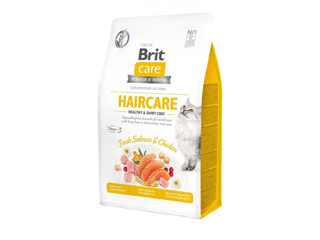 Brit Care Cat GF Haircare Healthy&Shiny Coat 0,4 kg
