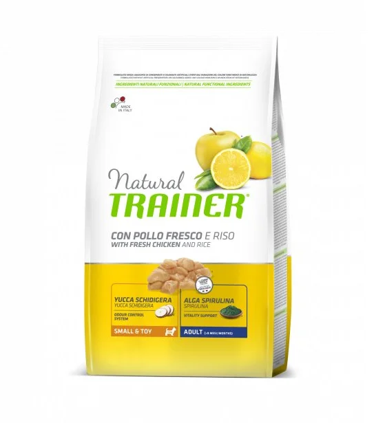 TRAINER Natural Small&Toy Adult kuře a rýže 800g