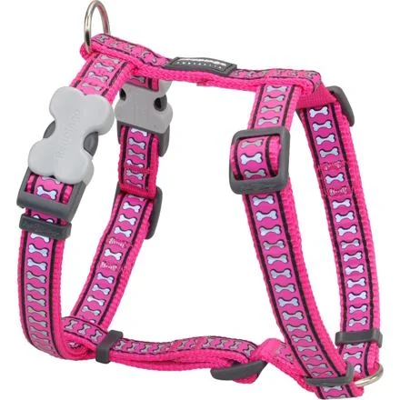 Postroj RD 25 mm x 56-80 cm - Bones Rfx- Tm.Růžová