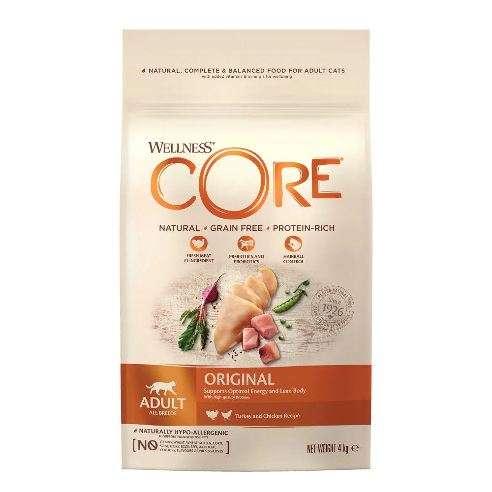 Wellness Core Cat Original kruta a kure 4kg