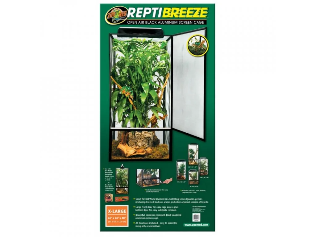 ZOOMED ZMD terarium ReptiBreeze Alum Screen Cage 61x61x122cm