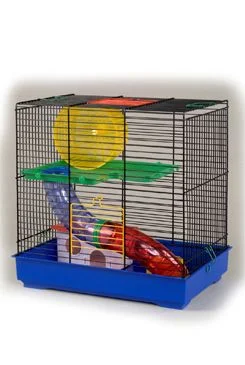 Klec pro křečky TEDDY I BLACK + tuba, různé barvy