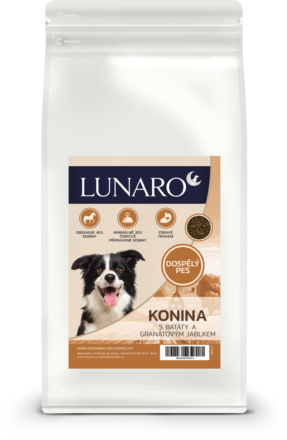 Lunaro Quite Plane Adult 2kg - kůň s batáty