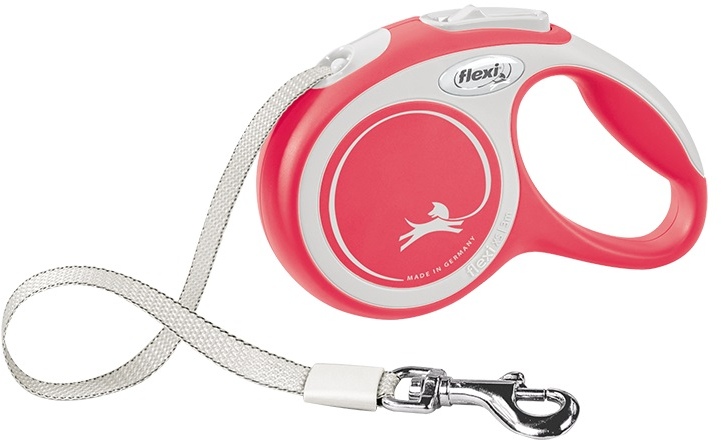 Flexi New Comfort XS vodítko pásek 3m/8kg červená