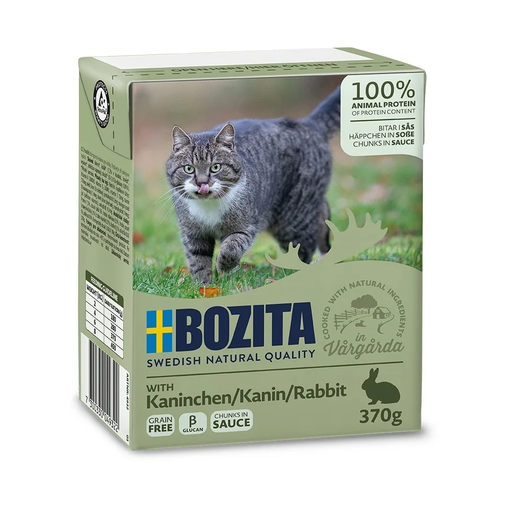 Bozita Cat kousky v omáčce s králičím, tetrapak 370 g