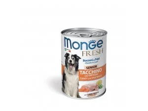 MONGE FRESH DOG Senior Krůta se zeleninou 400g/24bal