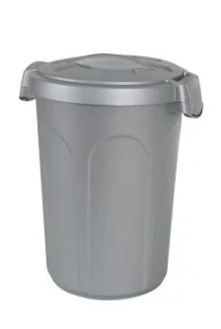 Kontejner na krmivo 46 l - stříbrný