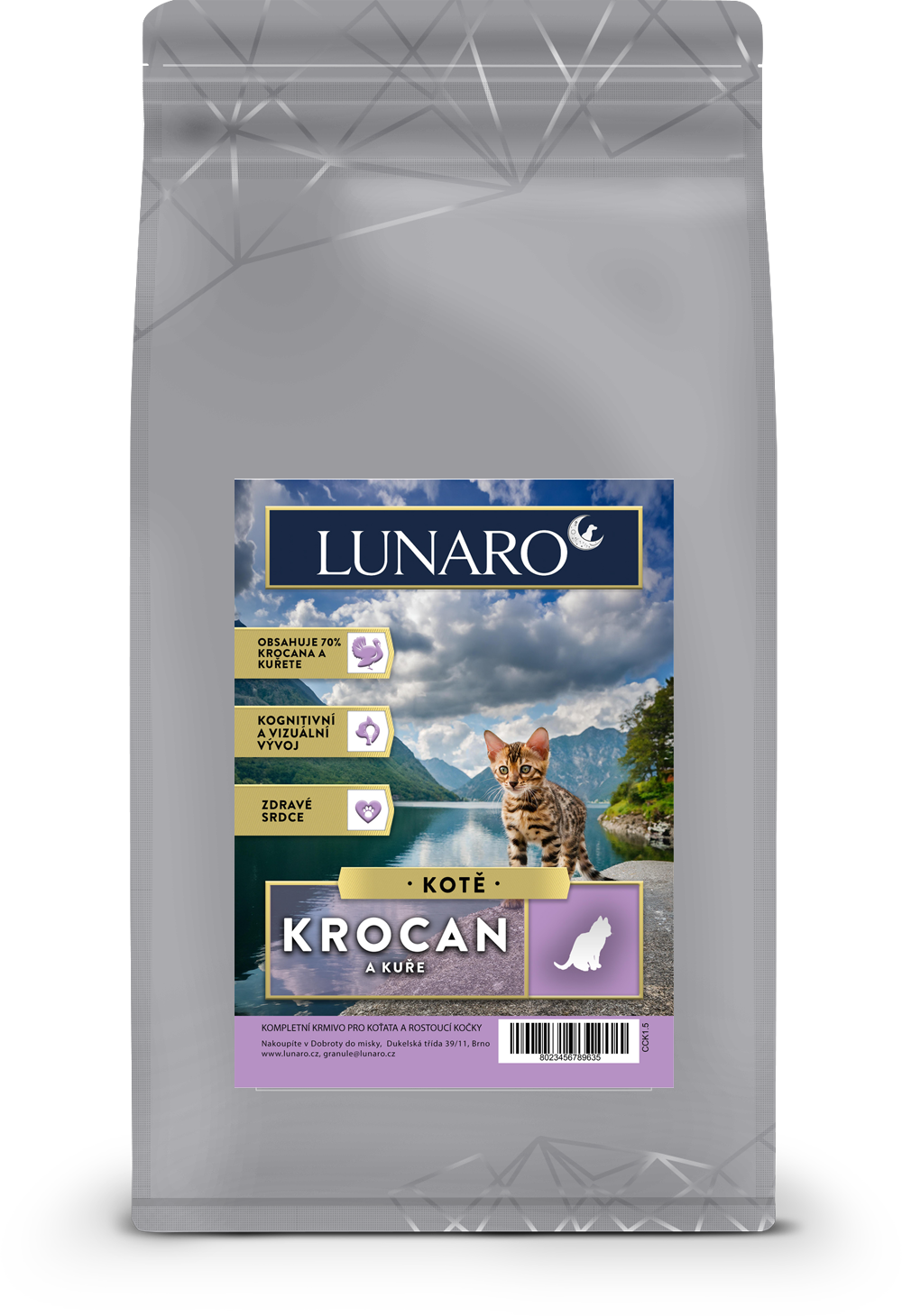 Lunaro Kitten Chickura kotě 300g - krocan a kuře
