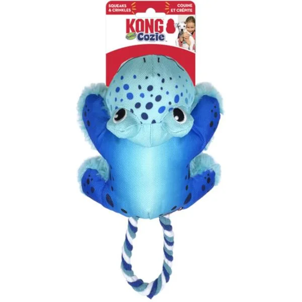 Hračka plyš KONG Cozie Tuggz Frog S/M