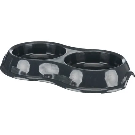 Plastová dvojmiska bílá 2x0,2 l/ 11 cm