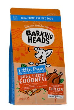 BARKING HEADS Little Paws Bowl Lickin Good Chick 1,5 kg