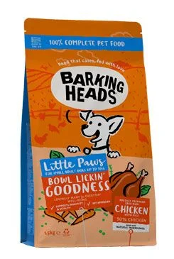 BARKING HEADS Little Paws Bowl Lickin Good Chick 1,5 kg