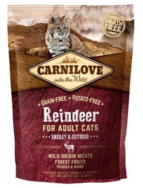 Carnilove Reindeer for Adult Cats - Energy & Outdoor 400 g