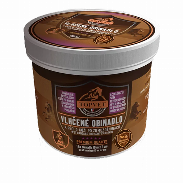 GREEN IDEA Vlhčené obinadlo k péči o kůži po zhmožděninách