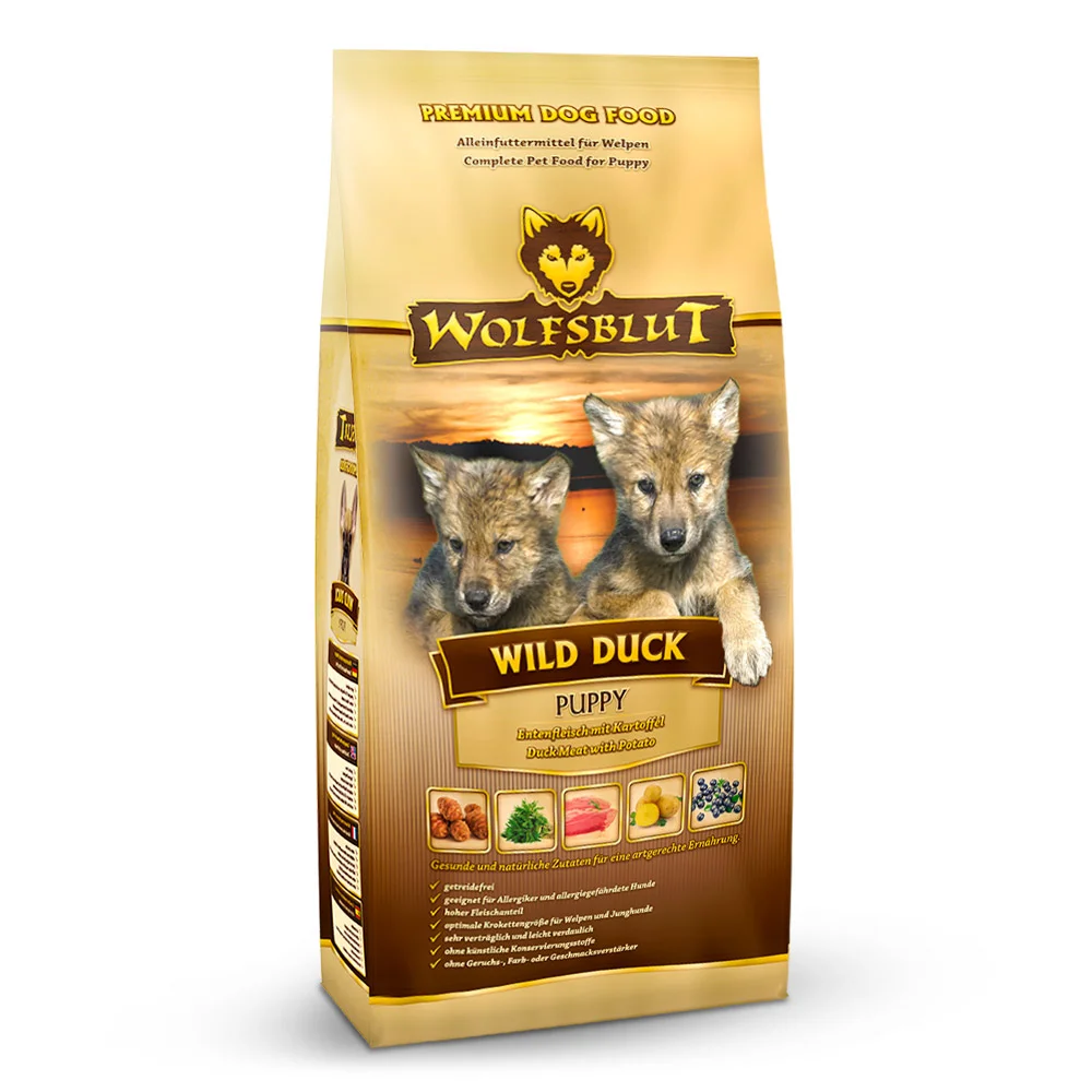 Wolfsblut Wild Duck Puppy 12,5kg - kachna s brambory
