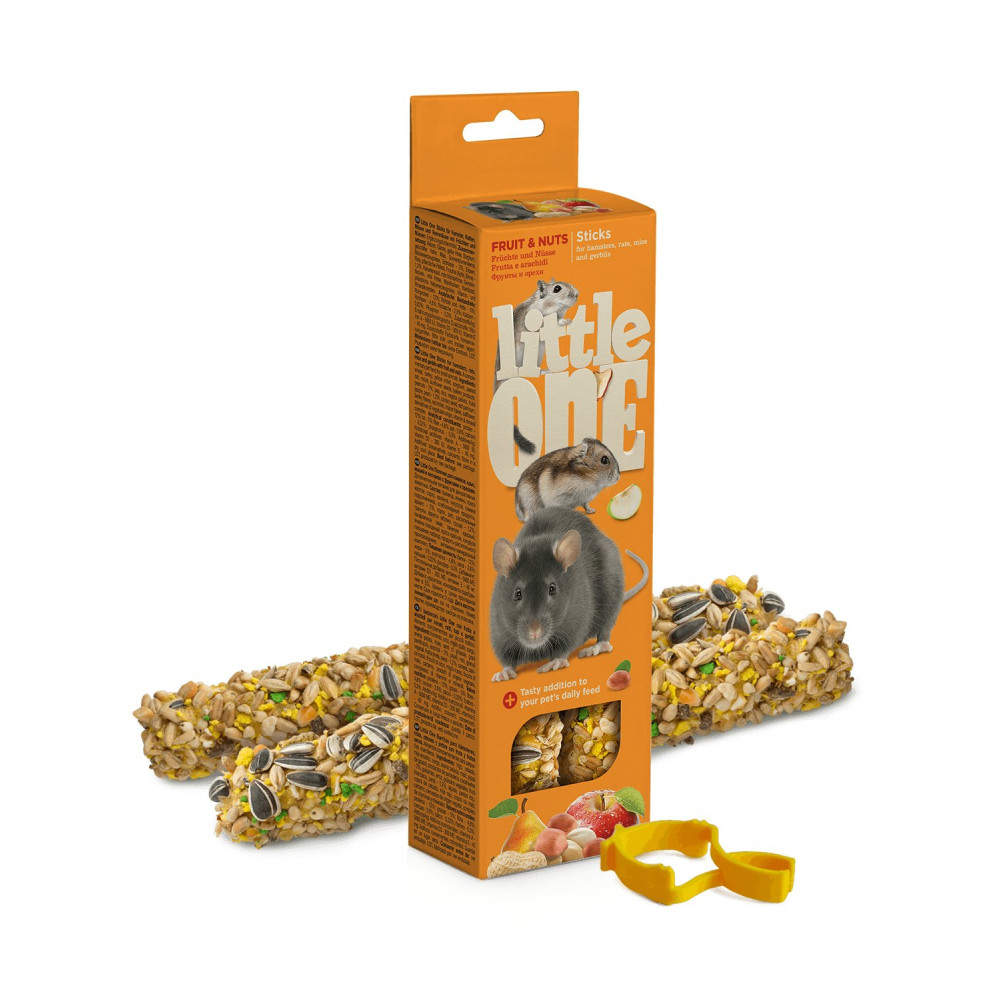 Little One tycinky s ovocem a orechy 2x60g