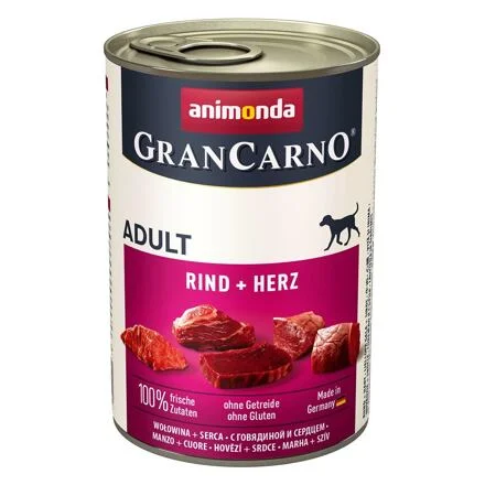 Animonda GRANCARNO Adult - hovězí , srdce 400g
