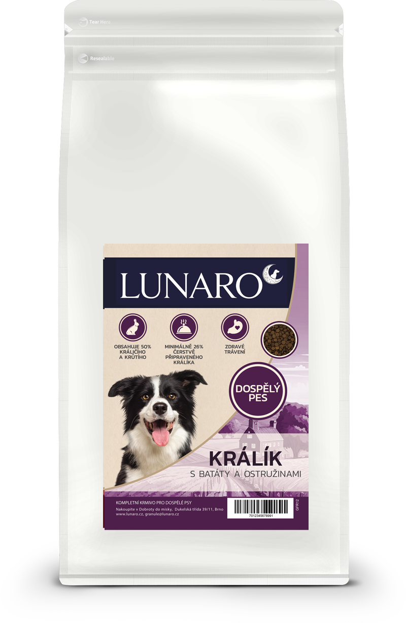 Lunaro Runnig Rabbit Adult 2kg - Kralík s batáty