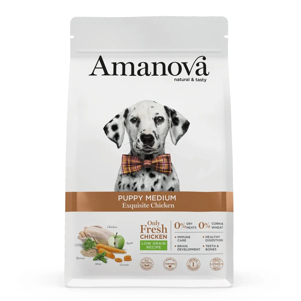 Amanova Dog Puppy Medium Chicken & Quinoa LG 2 kg - EXP 09/2025