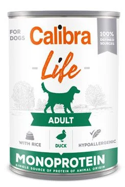 Calibra Dog Life  konz.Adult Duck with rice 400 g