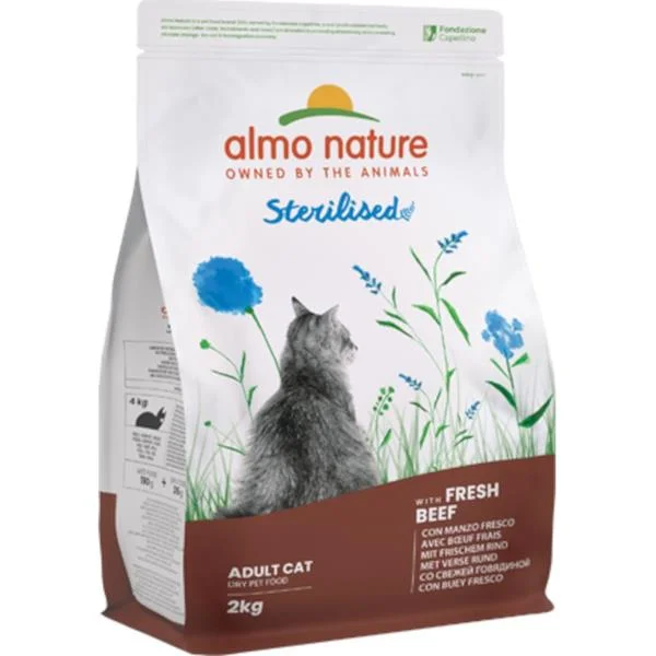 Almo Nature cat Sterilised hovězí 2kg