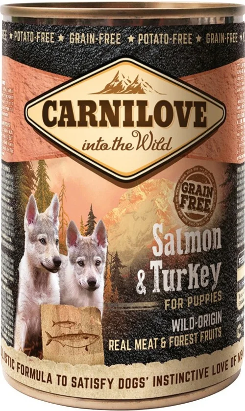 Carnilove Wild Meat Salmon & Turkey for Puppies 400 g