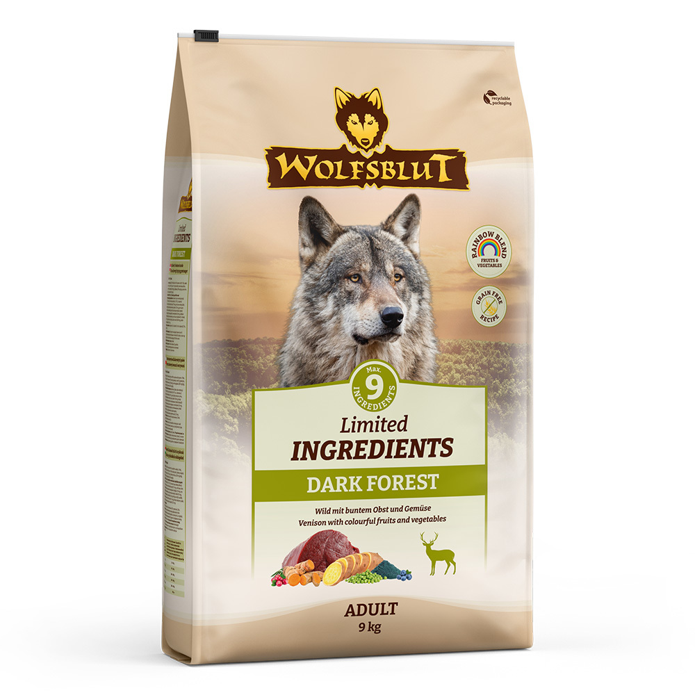 Wolfsblut Limited Ingredients Dark Forest Adult 9kg - zvěřina s batáty