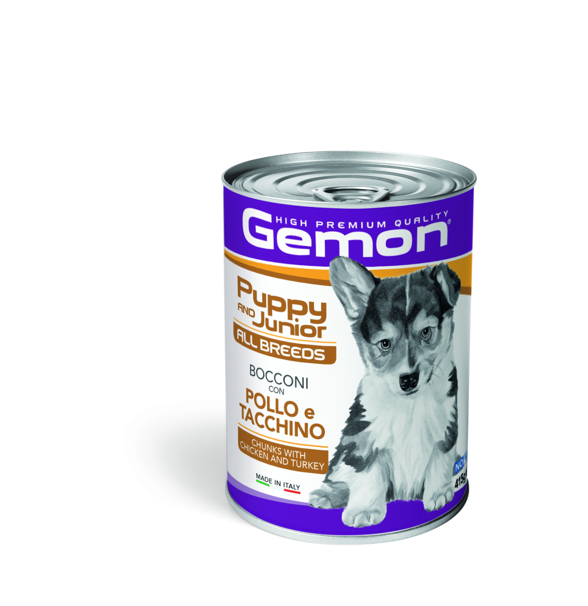 GEMON Dog HP Junior kousky kuře, krocan 415g/24bal