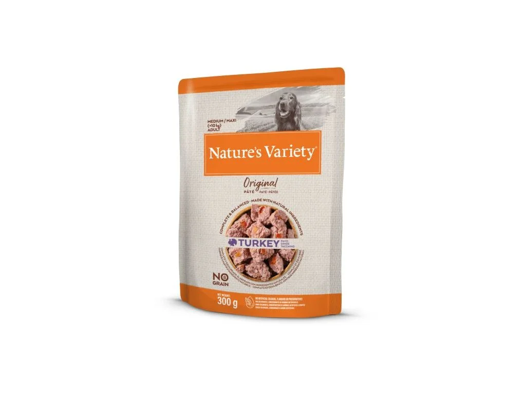 Natures Variety kap.Nature´s variety orig. med. dog s krutou 300g