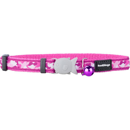 Obojek pro kočky - Camouflage Hot Pink