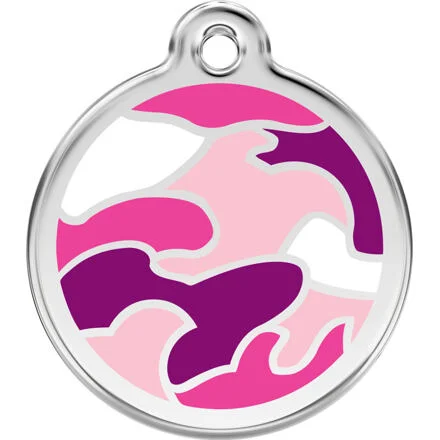 Známka Red Dingo - Camouflage - růžová velikost známky M - 30 mm